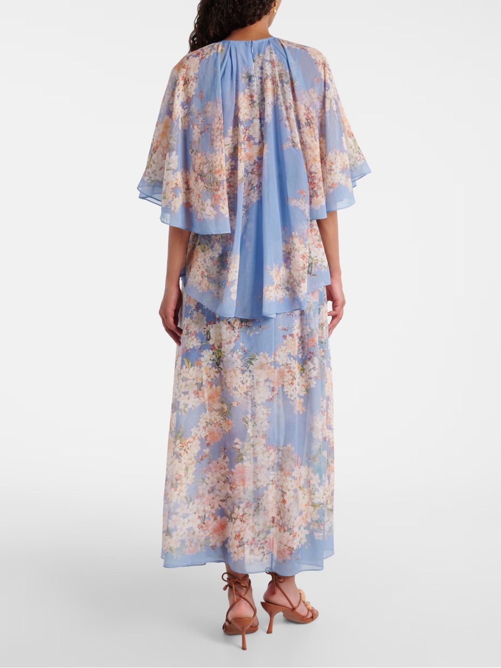 Zimmermann Cascadian cotton and silk georgette tiered maxi dress - Picture 2 of 13